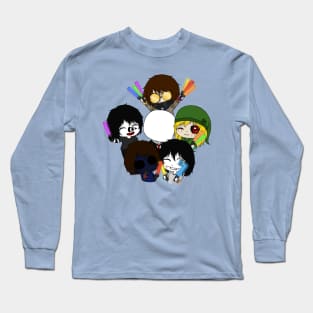 creepyasta boys party Long Sleeve T-Shirt